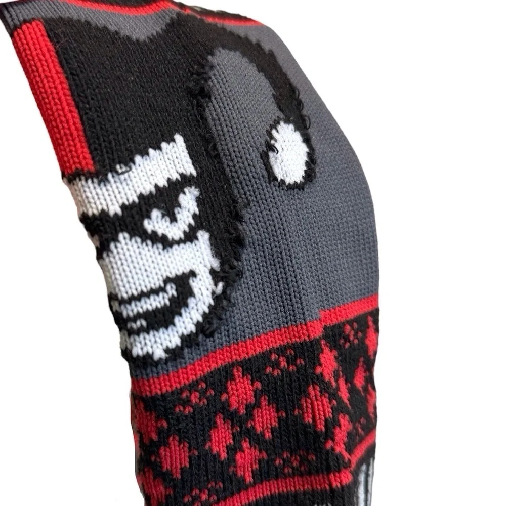DC Comics Harley Quinn Socks in Red Gray Black OS